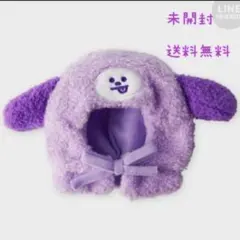 BT21 chimmy コスチューム　クローゼット　紫　パープル　ぬいぐるみ帽子