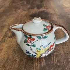 九谷焼　永泉九谷　茶こし付　ティーポット　急須　和食器