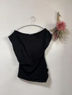 サービス品ZARAザラアシンメトリートップスS