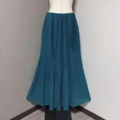 ボールジィ プリーツ ロング スカート グリーン