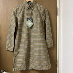 タグ付未使用チェックシャツワンピース