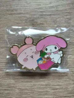 ちいかわサンリオコラボ、ピンズコレクション、カニちゃん、古本屋、マイメロ