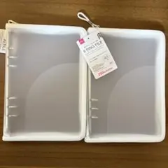 ダイソー DAISO 6リングファイル バインダー A5 ジッパー付き