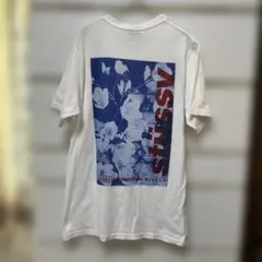 stüssy 花柄プリント Tシャツ　バックプリント　S 古着のサムネイル