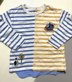 petit main ストライプ　トーマス　長袖　Tシャツ　ロンT