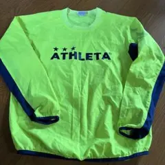 ATHLETA 蛍光イエロー 長袖ピステ　160