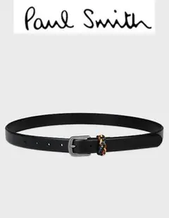 Paul smith ポールスミス 牛革 レザーベルト ブラック Ｌサイズのサムネイル