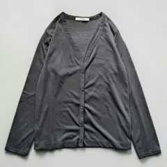 美品【mili an deni】長袖 カーディガン 羽織り シンプル 薄手 黒のサムネイル