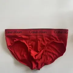 カルバンクライン　メンズビキニ　L(M) レッド　ナイロンストレッチ　男性下着