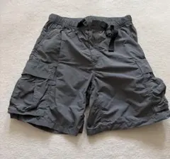 ジーユーGU ナイロンカーゴハーフパンツ　グレーのサムネイル