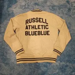 ブルーブルー　RUSSELL ATHLETIC コラボ　スタジャン グレーのサムネイル