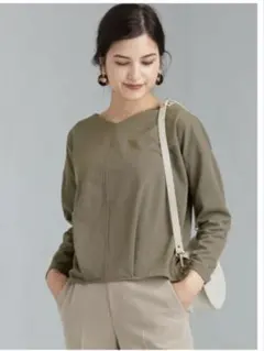 UNITEDARROWS GREEN LABGLきれいめ Vネックプルオーバー