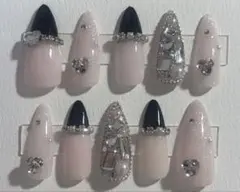 ネイルチップ 埋めつくし 量産型 ワンホン 韓国 フレンチガーリー