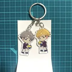 ハイキュー　トレーディングアクリルキーホルダー　宮兄弟