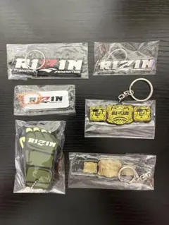 RIZIN キーホルダー　グローブ　チャンピオンベルト　ラバー　ロゴ　まとめ売り