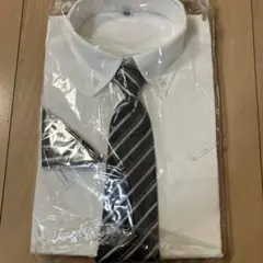 140サイズ フォーマルシャツ ネクタイセット