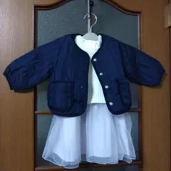 ベスト ネイビー ニット