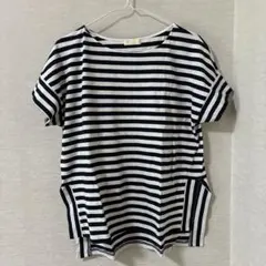 earth music&ecology ボーダー 半袖カットソー