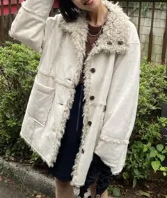 リバーシブルムートンファーブルゾン JEANASIS