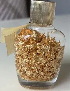ガラス瓶入りブラジル産金箔入り水ギフト 本物の金！