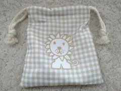 ブルーナアニマル　タイトーくじ　F賞　巾着ポーチ　ミッフィー　ライオン