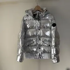 GAP シルバー フード付きダウンジャケット