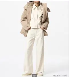 UNIQLO ドレープワイドフレアジーンズ 22 新品タグ付き