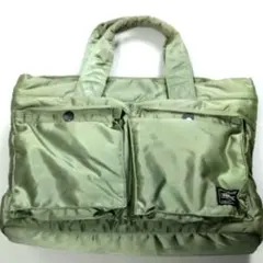 美品✨ 廃盤 PORTER タンカー ドラムバッグ セージグリーン ミニ