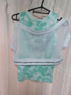 しまむら　総柄　タンクトップ　メッシュ　セット　新品未使用タグ付き　140cm