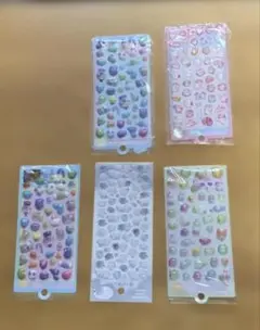 かわいい　3D立体シールセット