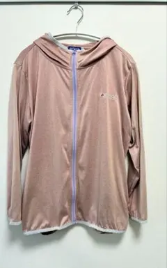 LL OUTDOOR PRODUCTS 薄手 ジップアップパーカー くすみピンク