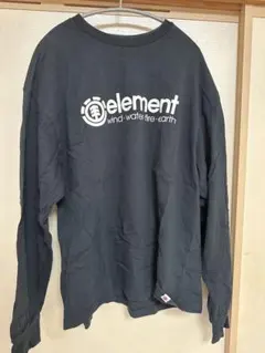 Element ブラック 長袖カットソー M