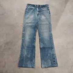 リーバイス517 W32 フレア 鬼ヒゲ 青 古着 80s USA製 24472