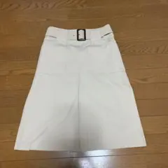 【美品】UNTITLED アンタイトル　トレンチタイトスカート　ベージュ　送料込