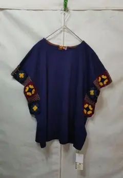 ♦新品♦『CUBE SUGAR＊後ろのリボンも可愛い クロシェ編み Tシャツ』のサムネイル