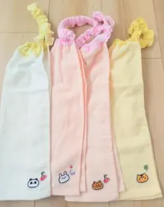 ハンドメイド　アニマル柄　おりこうエプロン　タオルエプロン　4枚　まとめ売り