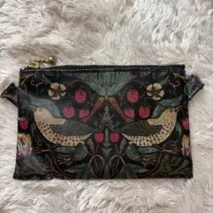 ⭐︎【おまけつき！】布製 鳥と花のキーケース