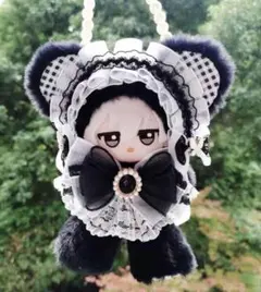 ぬい服10cmちびぐるみ可愛いレースリボンおすわり着せ替え服 着ぐるみ熊ちゃん服