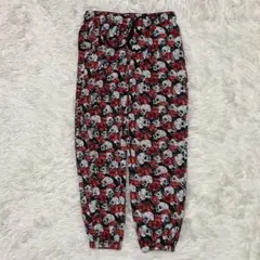 【RUBLIC RCCORD】12 LARGE スウェットパンツ　スカル×花柄