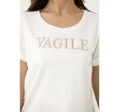 rienda VAGILE Tシャツ ホワイト FREEのサムネイル