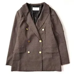 Urban Research チェック柄ダブルブレストジャケット