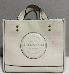 COACH ホワイト デンプシー　トートバッグ
