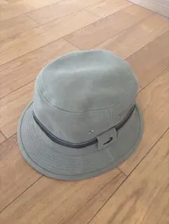 グレー バケットハット コットン