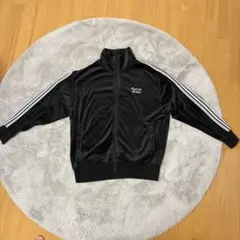 ブラックトラックジャケットフリース素材