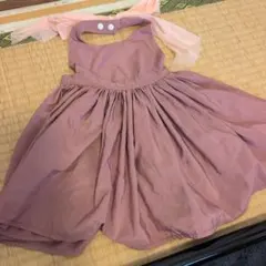マールマール　キッズ エプロン ピンク リボン