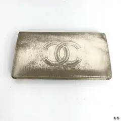 CHANEL シャネル 二つ折り 長財布 ゴールド 金 ココマーク 長財布のサムネイル