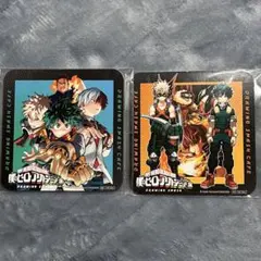 僕のヒーローアカデミア展　カフェ　特典　コースター　2枚セット　爆豪　轟　緑谷