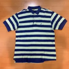 NAUTICA ボーダー ポロシャツ XL