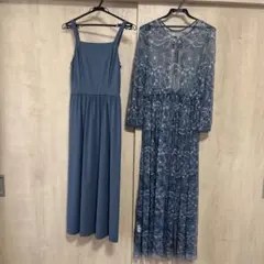 ブルー レースドレスセット