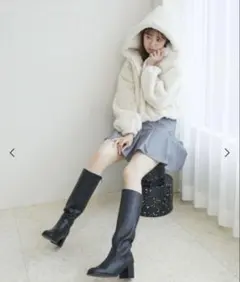 マジェスティックレゴン　ボア　パーカー　新品未使用タグ付き